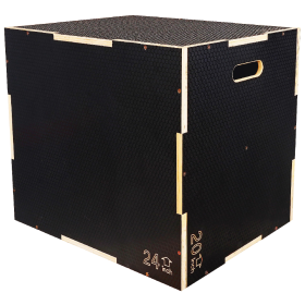 Only Supports Self Pickup-3 In 1 Anti-slip Wooden Box Weighted  Box, Various Sizes (Color: Black)
